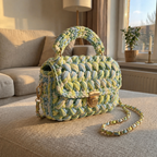 Handwoven Crochet Box Bag