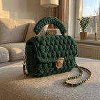 Handwoven Crochet Box Bag