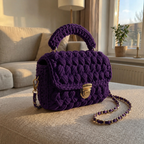 Handwoven Crochet Box Bag