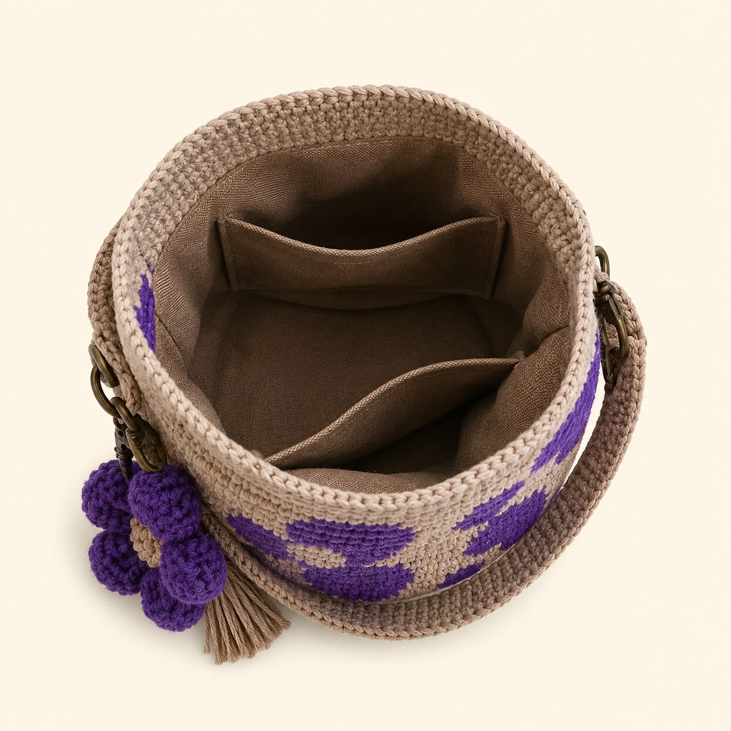 Handmade Crochet Flower Bag