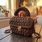 Handwoven Crochet Box Bag