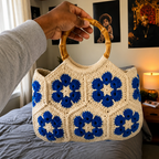 Woven Double-sided Embroidered Handbag